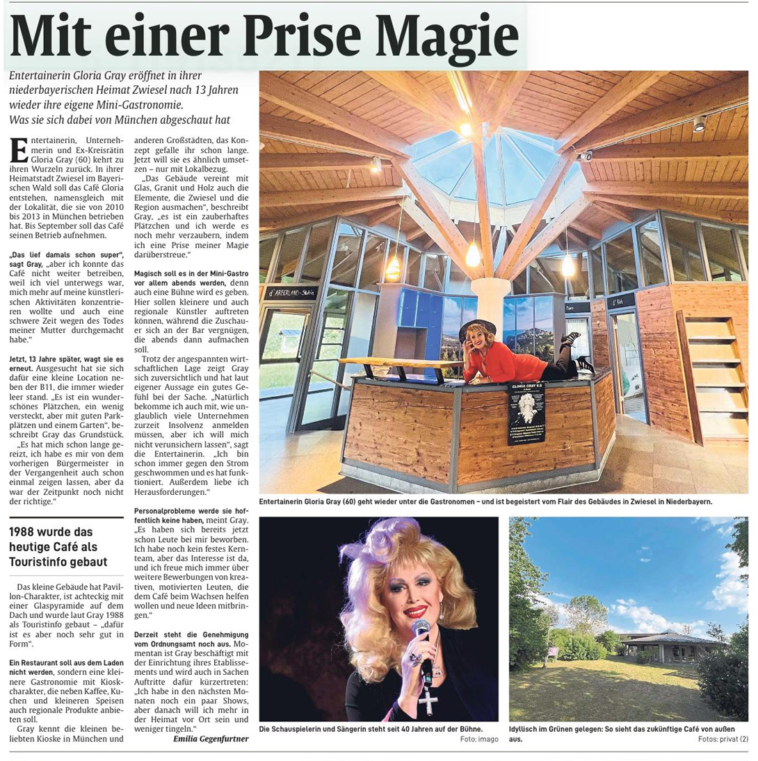 Gibt es bald wieder ein Café Gloria? - ehemaliges Infocenter in Zwiesel - Abendzeitung (AZ) München, 09.07.2026