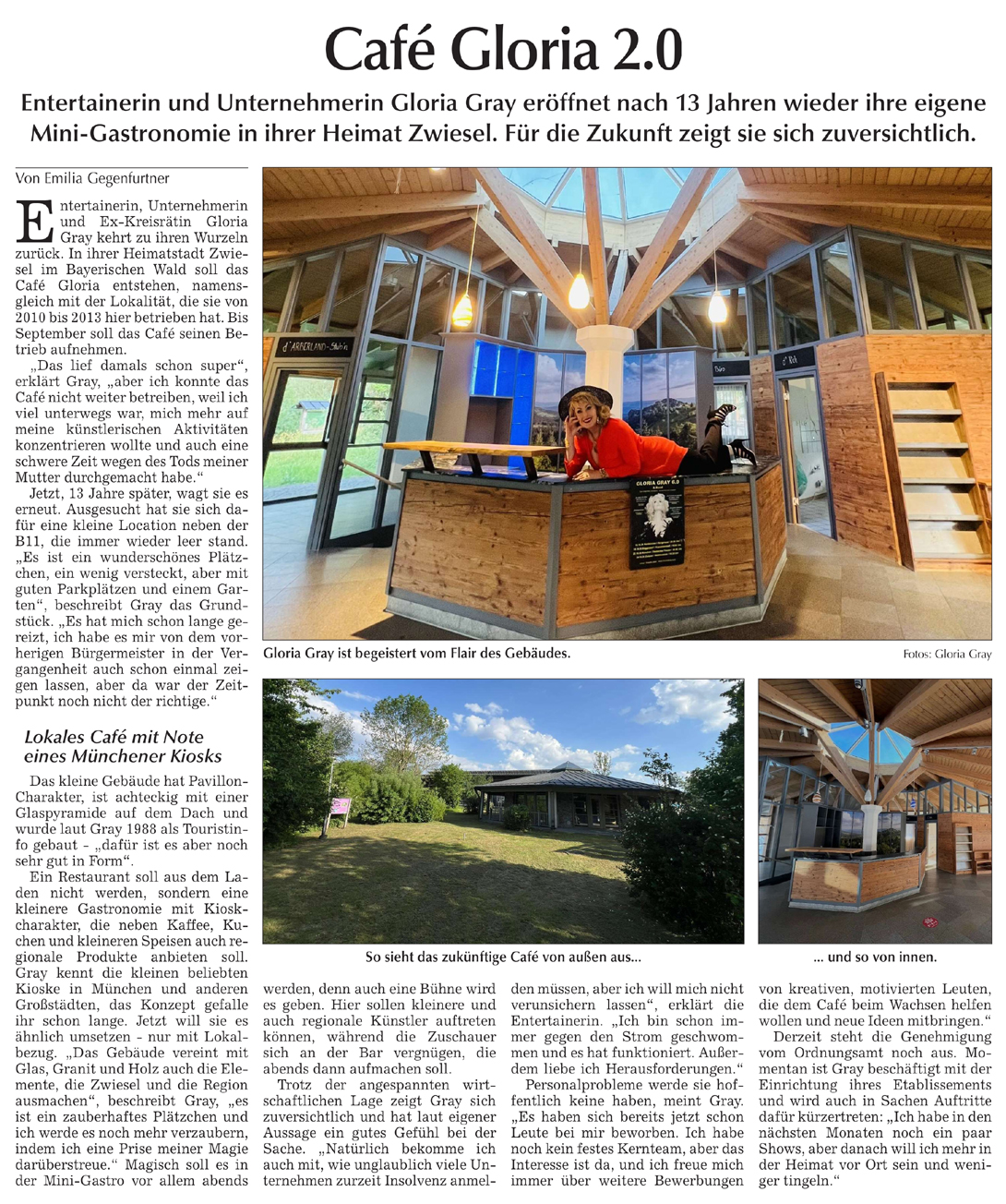 Gibt es bald wieder ein Café Gloria? - ehemaliges Infocenter in Zwiesel - Abendzeitung (AZ) München, 10.07.2026